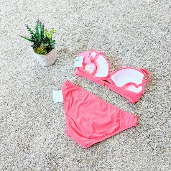 Pink Kate Spade Peony Pink Two piece Swimsuit - Picture 4 of 7